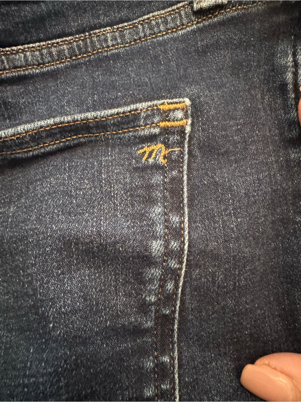 Madewell  Kick Out Classic Straight Jeans - Dark Blue -Sz 31 - Picture 12 of 14